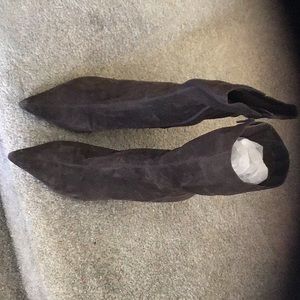 Brown Suede Dress Boots